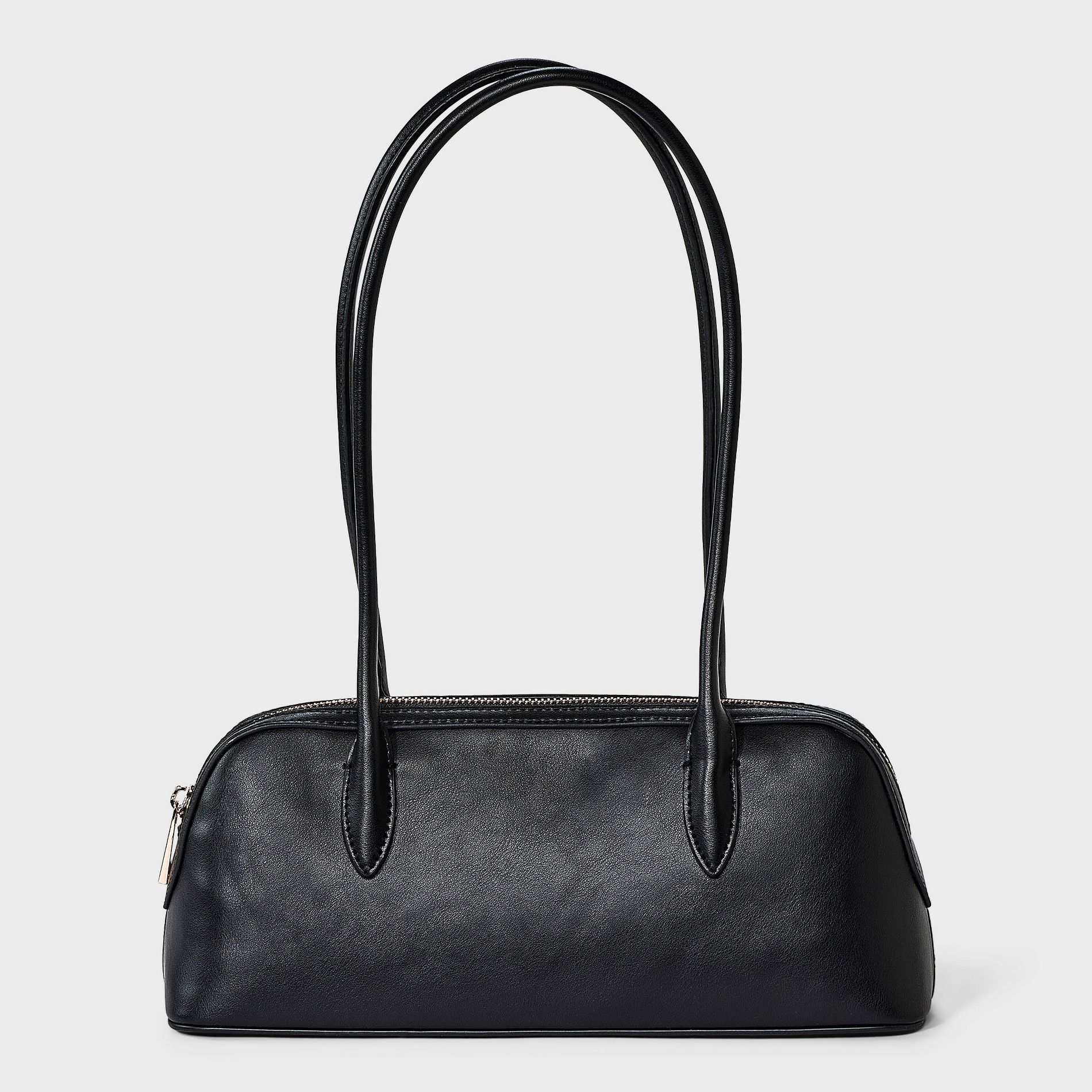 Long Handle Satchel Handbag - A New Day™ Black