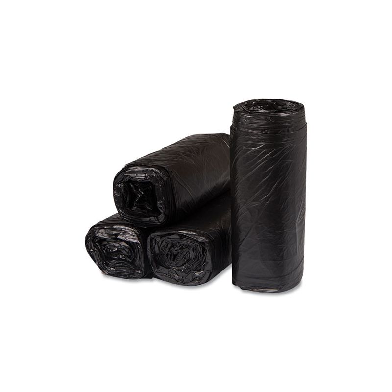 Inteplast Group High-Density Commercial Can Liners, 16 gal, 8 mic, 24" x 33", Black, 50 Bags/Roll, 20 Rolls/Carton, 3 of 6