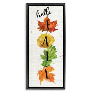 Stupell Industries Hello Fall Autumn Greeting, 11" x 25" - 1 of 4