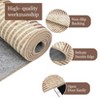 Area Rug Non-Slip - Modern Machine Washable Low Pile Stripe Pattern Rug for Living Room, Bedroom, Entryway & High-Traffic Indoor Spaces - 4 of 4