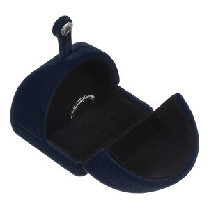 Unique Bargains Velvet Jewelry Mini Ring Organizing Storage Gift Box - 1 of 4