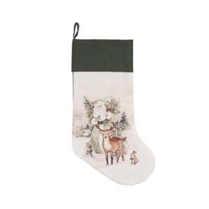 C&F Home Woodland Santa Stocking - 1 of 3