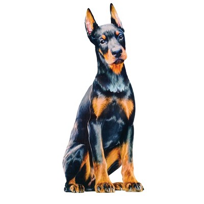 Collections Etc Realistic Metal Doberman Pinscher Lawn Stake