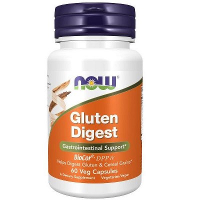 Gluten Digest with BioCore DPPiv by Now Foods  -  60 VegCap