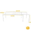 YBM HOME White Wire Cabinet Helper Shelf Organizer and Storage Rack Helper for Kitchen, Expandable Kitchen Counter and Cabinet Shelf - 3 of 4