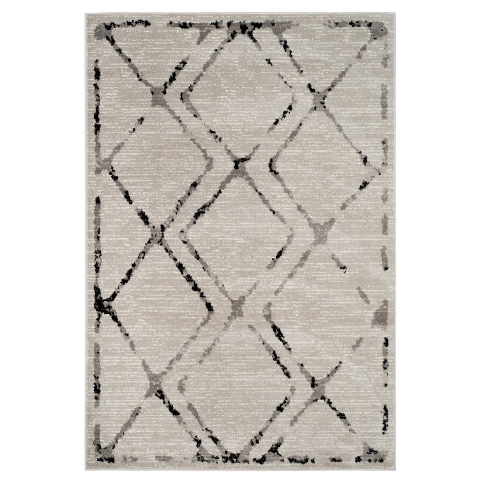 4'x6' Nayla Loomed Rug Ivory/Gray - Safavieh