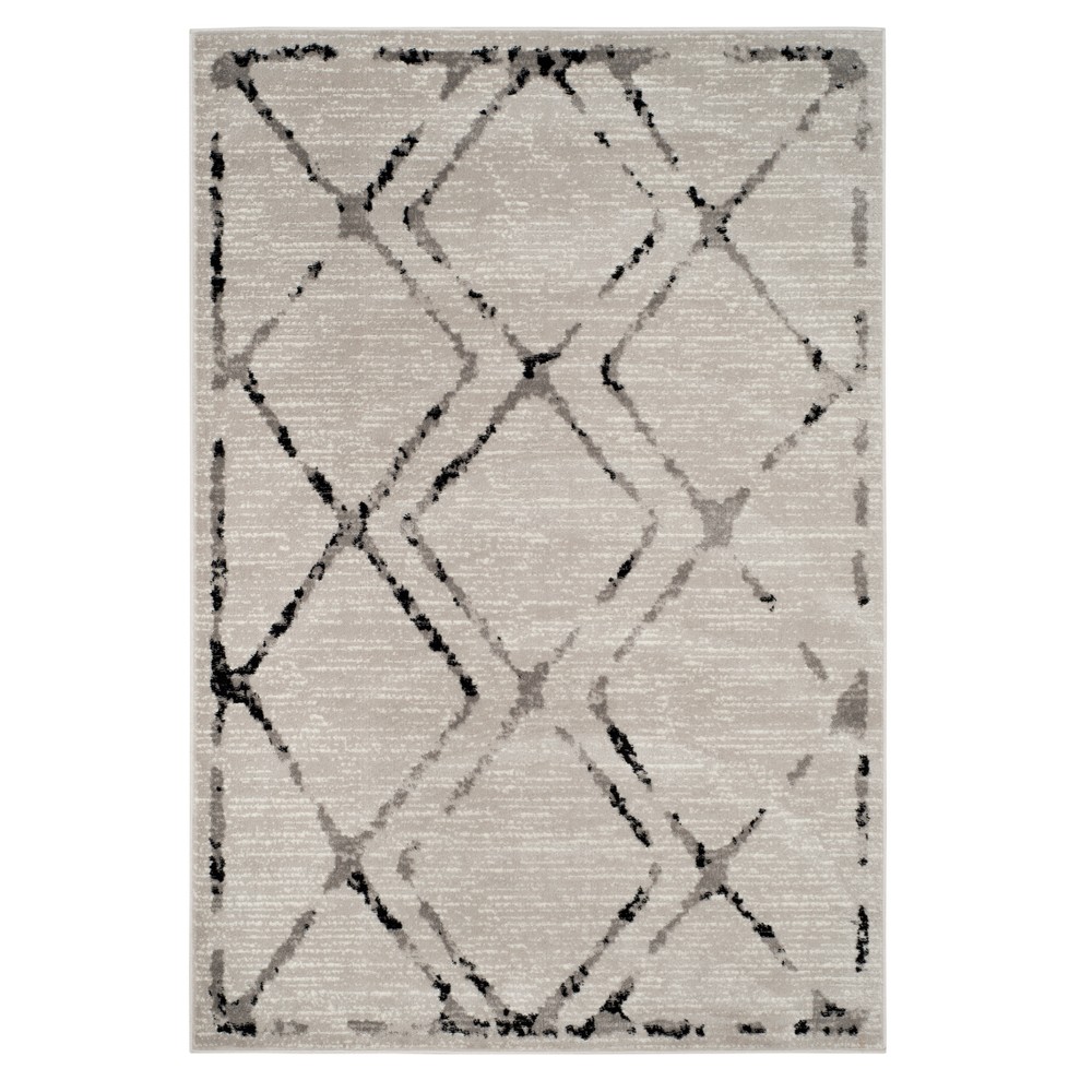 4'x6' Nayla Loomed Rug Ivory/Gray - Safavieh