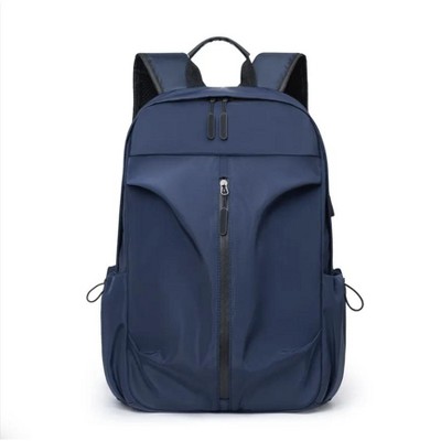 Wikineon PU Backpack Fashion Large Capacity Men's Casual Backpack Commuter Trend Backpack Student School Bag
