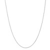 Black Bow Jewelry 0.8mm 14k White Gold Solid Round Parisian Wheat Chain Necklace - 3 of 4