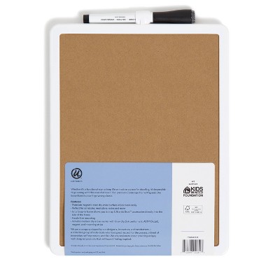 White 8.5" x 11" Magnetic Dry Erase Board with Plastic Frame