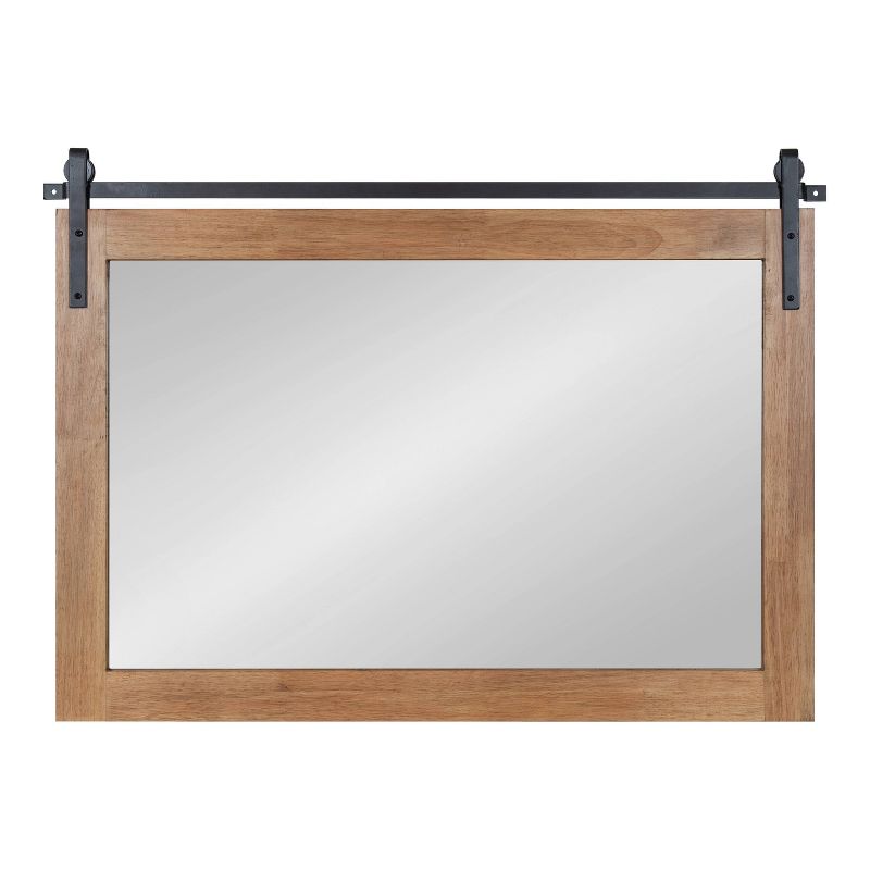 38&#34; x 27&#34; Samuels Wood Framed Decorative Wall Mirror Rustic Brown/Black - Kate &#38; Laurel All Things Decor, 3 of 9