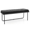 Nano  48" Faux Leather Double padded Cushion Bench - Maison Boucle - 2 of 4