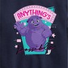 Boys' - HYBRID APPAREL - Blue Anything's Possible Graphic Long Sleeve Fleece Sweatshirt - 2 of 4