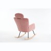 NicBex Accent Chair Rocking Chair with High Backrest and Pillows Mid Century Modern Glider Rocking Chair for Living Room, Bedroom, Offices - 4 of 4