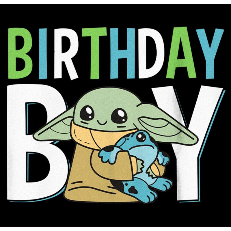 Boy's Star Wars: The Mandalorian Cute Grogu Birthday T-Shirt, 2 of 6