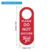 Unique Bargains Waterproof Double-Side Office Home Meeting Door Hanger Sign - 2 of 4