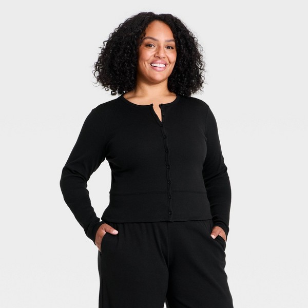Cárdigan corto acanalado para mujer - All In Motion™ 4