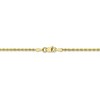 Black Bow Jewelry 2mm 10k Yellow Gold Diamond Cut Solid Rope Chain Necklace - 4 of 4