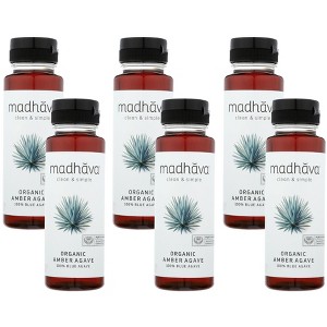 Madhava Organic Amber Agave Nectar - Case of 6/11.75 oz - 1 of 4