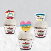 Big Dot of Happiness Teacher Retirement - Cupcake Decoration - Happy Retirement Party Cupcake Wrappers and Treat Picks Kit - Set of 24 - 3 of 4