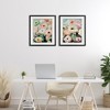 Stupell Industries Minty Garden Flowers , Black, 17" x 21" - 2 of 4