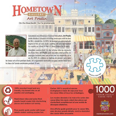 Hometown Gallery 1000 Piece Jigsaw Puzzle - Colorful Boardwalk Scene