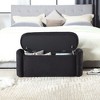 Sapphtopaz Upholstered Storage Ottoman Bench, Entryway Benches with Foot Pads, Multi-Functional Entryway Bench for Bedroom or Living Room - 2 of 4