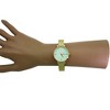 Olivia Pratt Every Day Textured and Rhinestone Metal Bangle Watch - 3 of 4