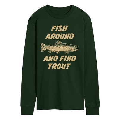 Men's - Instant Message - Fish Around Long Sleeve Graphic T-Shirt