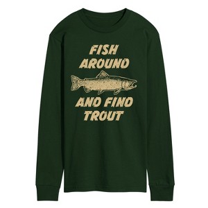 Men's - Instant Message - Fish Around Long Sleeve Graphic T-Shirt - 1 of 3