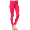 Women's Slim Fit Solid Leggings - One Size Fits Most - White Mark - 2 of 3