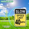 Unique Bargains Aluminum Weather Resistant Waterproof Rust Free Traffic Signs 1 Pc - 2 of 4