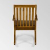 Montrose 2pk Acacia Wood Patio Rocking Chair Teak - Christopher Knight Home: Weather-Resistant, Polyester Cushion - 3 of 4