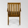 Montrose 2pk Acacia Wood Patio Rocking Chair Teak - Christopher Knight Home: Weather-Resistant, Polyester Cushion - image 3 of 4