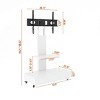 Adjustable Height Mobile TV Stand with Wheels & Storage Drawer for 32-75 Inch TVs,Home Office Living Room-Baofuwish - 4 of 4