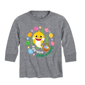 Boys' - Baby Shark - Easter Sharks Long Sleeve Graphic T-Shirt - 1 of 4