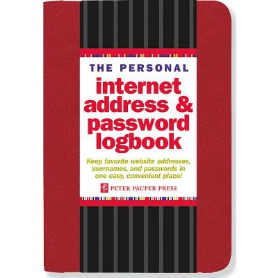 Internet Log Bk Red - (spiral Bound) : Target