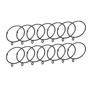 Unique Bargains Metallic Electroplating Curtain Rod Accessory Curtain Rings 14 Pcs - 1 of 4