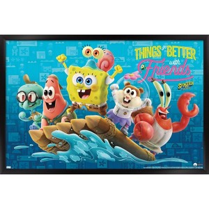 Trends International The SpongeBob Movie: Sponge On The Run - Friends Framed Wall Poster Prints - 1 of 4