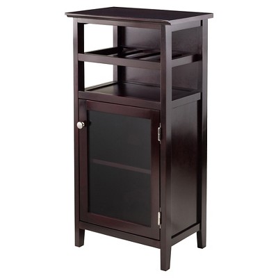 Alta Wine Cabinet Wood/Espresso - Winsome