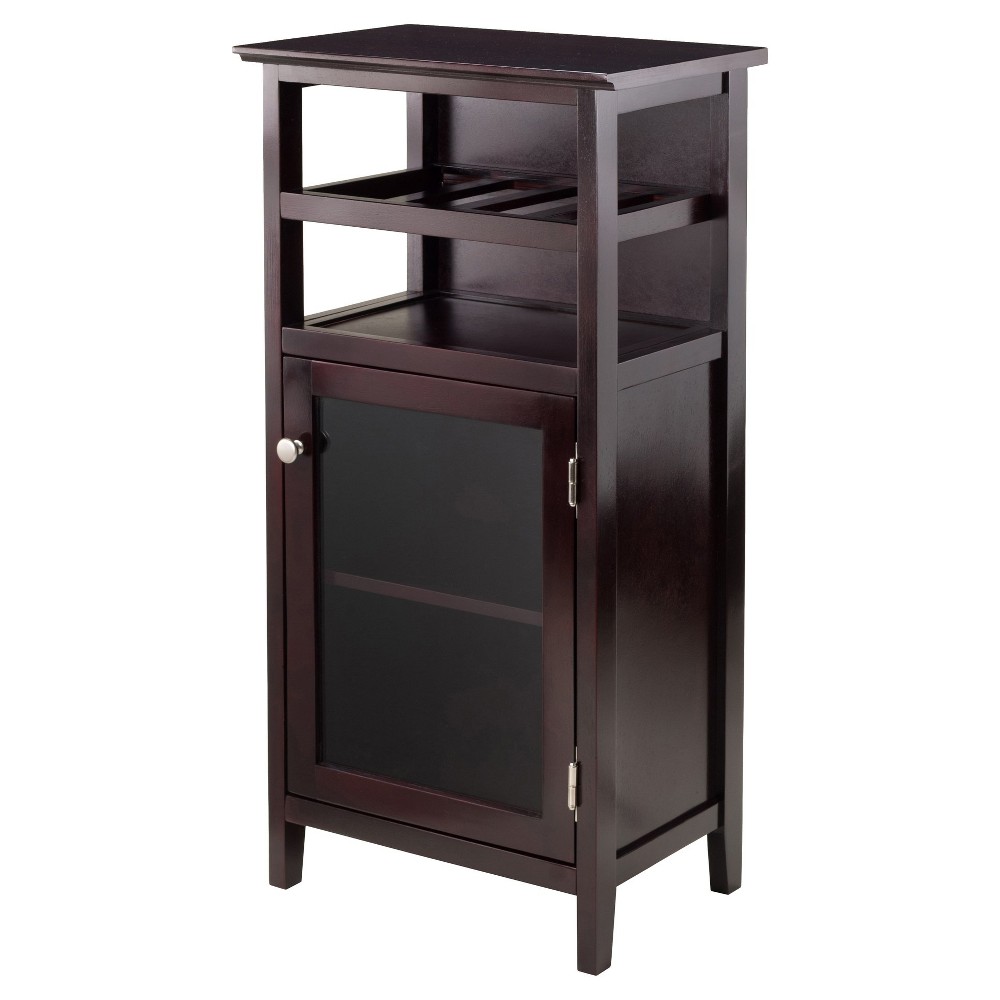 Photos - Display Cabinet / Bookcase Alta Wine Cabinet Wood/Espresso - Winsome