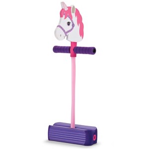 Kidoozie Foam Unicorn Pogo Jumper – Indoor & Outdoor Play – Encourages an Active Lifestyle – Makes Squeaky Sounds, 25 Pound Capacity - Ages 4+ - 1 of 4