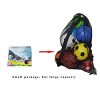 Generic Heavy Duty Mesh Ball Bag, Drawstring Sport Equipment Storage Bag for Basketball, Soccer - 3 of 4