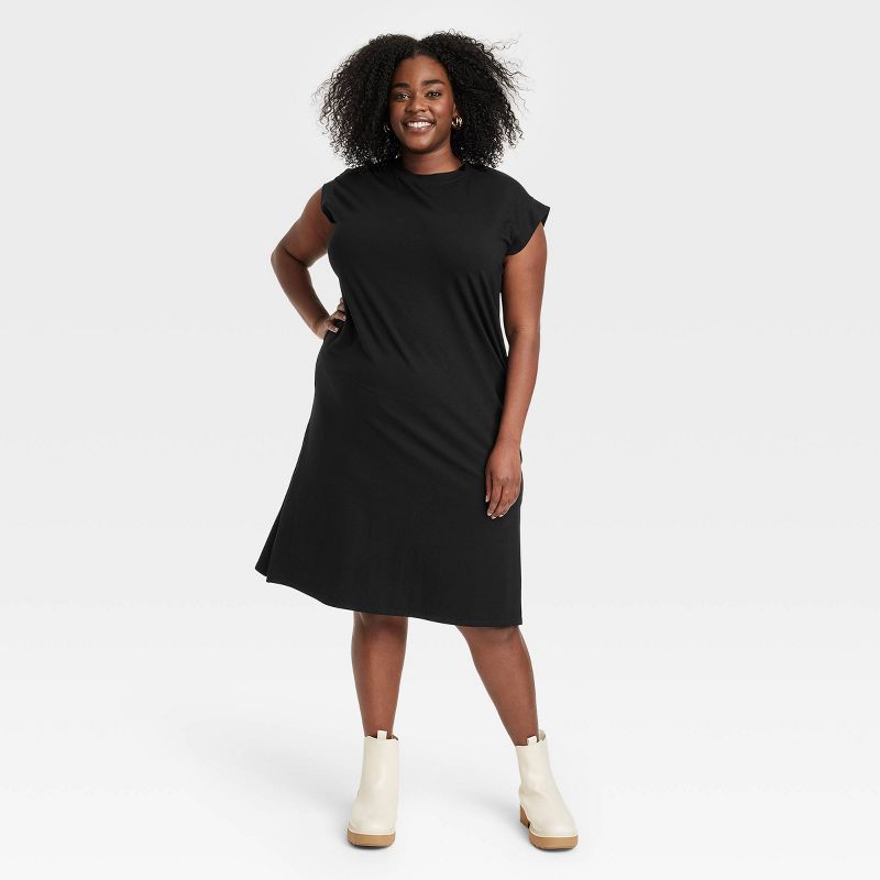 Women's Short Sleeve Midi Shirtdress - A New Day™, 1 of 12