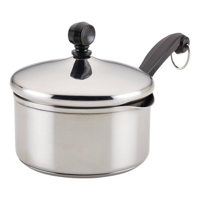 Farberware Classic Series 1 qt. Stainless Steel Sauce Pan with Lid and Pour  Spout 70752 - The Home Depot