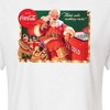 Women's - Coca-Cola - Vintage Santa With Coca Cola Ice Cooler Cropped Graphic T-Shirt - 2 of 4