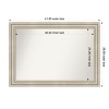 Amanti Art Sierra Non-Beveled Wood Framed Bathroom Vanity Wall Mirror - 3 of 4
