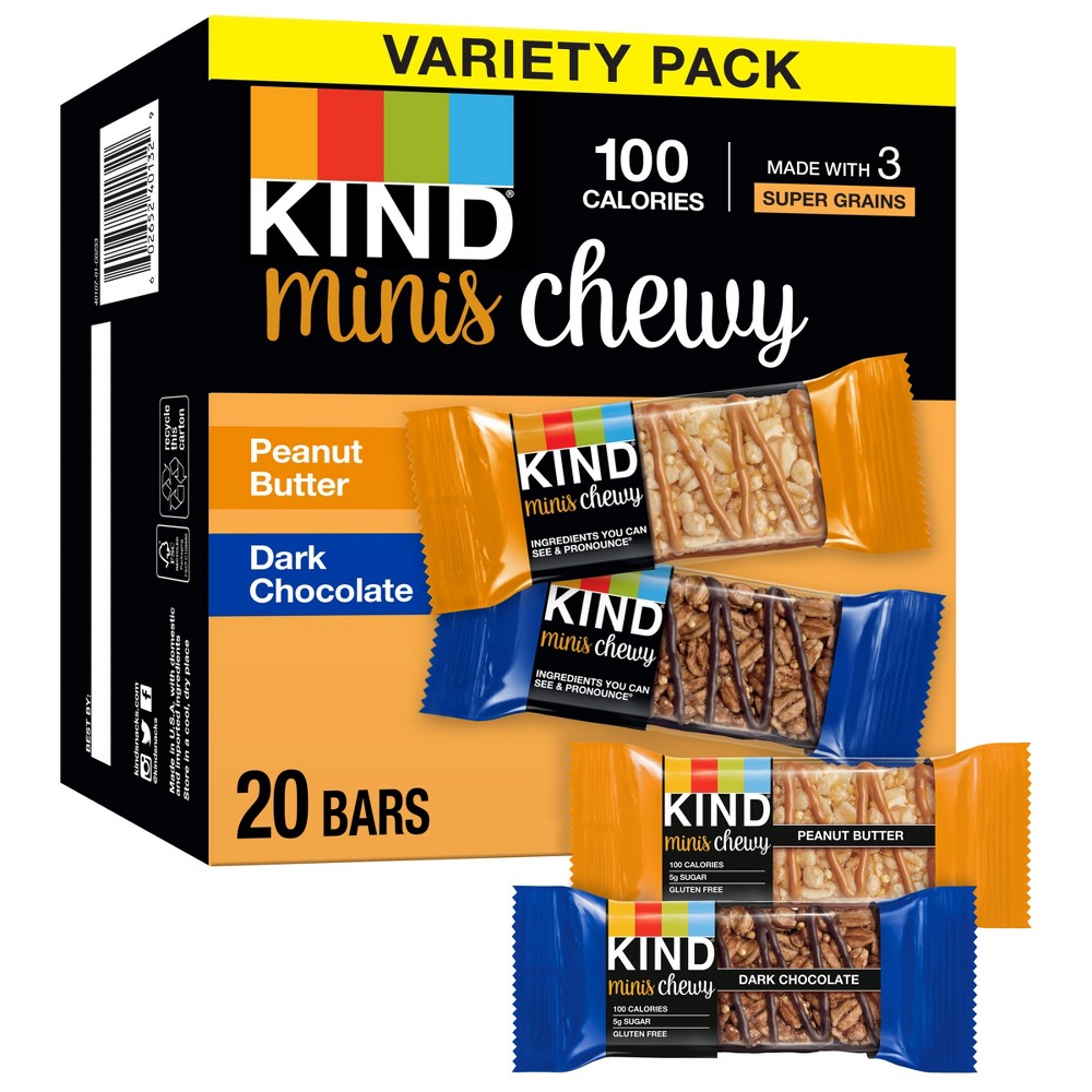 Photos - Mixer KIND Mini Chewy Peanut Butter + Dark Chocolate - 16oz/20ct 