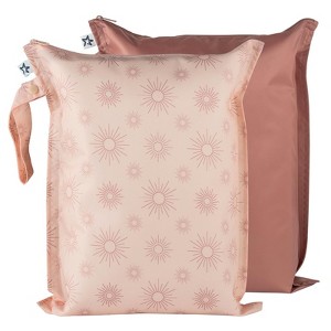 Tiny Twinkle Mess-Proof Waterproof Washable Baby/Toddler Wet Bags for Diapers, Swimsuits and Travel - 1 of 2
