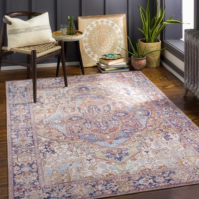 Hauteloom Neyland Iris Olive & Brown Area Rug 2360